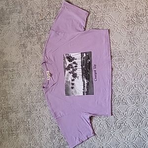 Short sleeve crop top Small